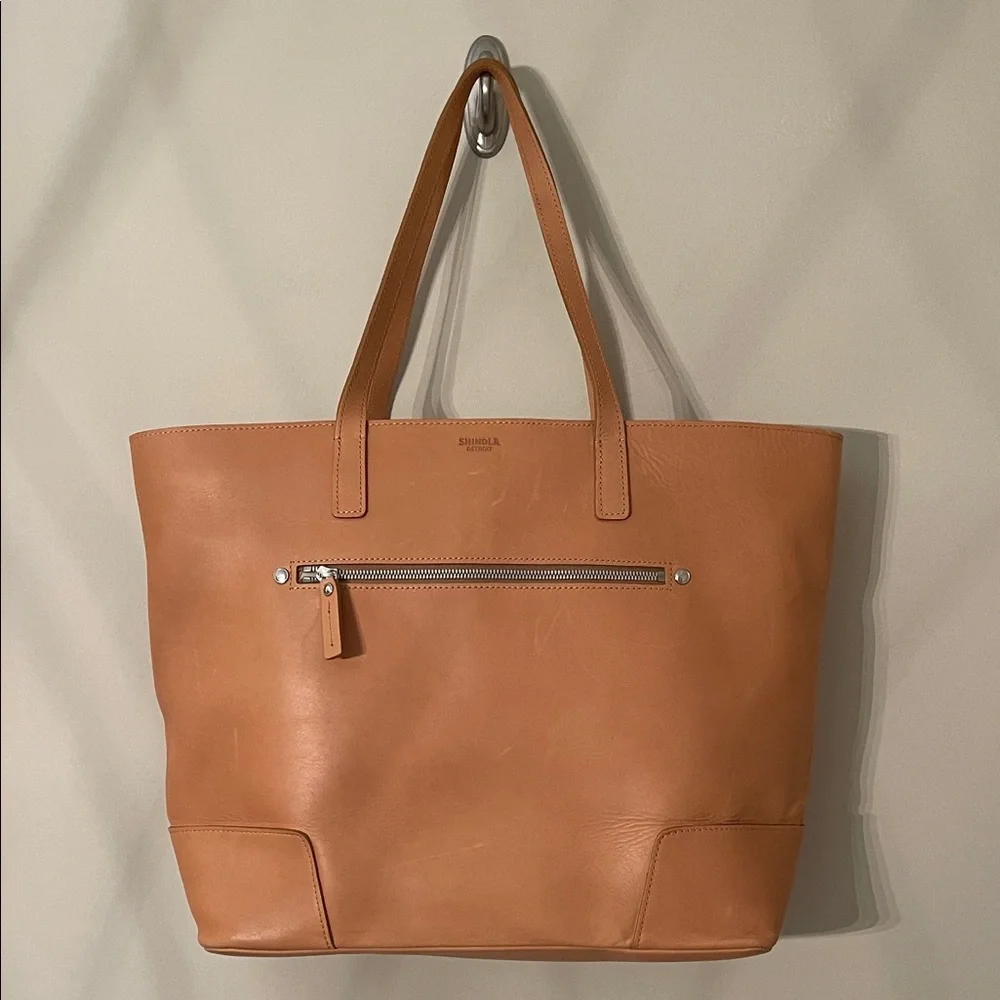 SHINOLA Detroit Large Leather Tote Bag - Picture 1 of 17